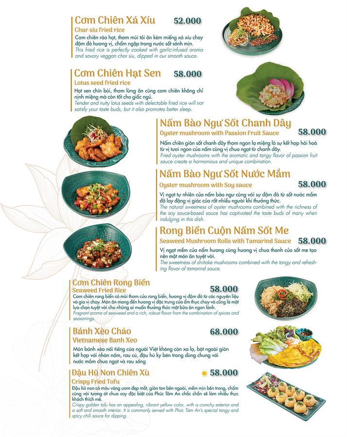 Món chính menu