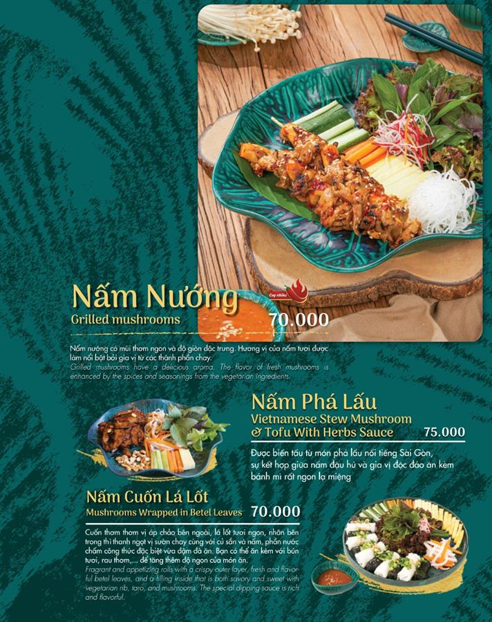 Món chính menu